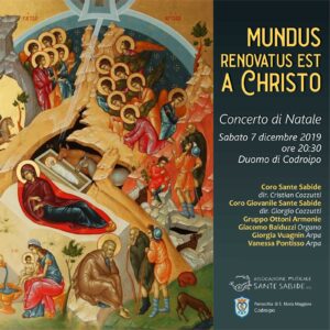 Mundus renovatus est a Christo - Codroipo 7 dicembre 2019
